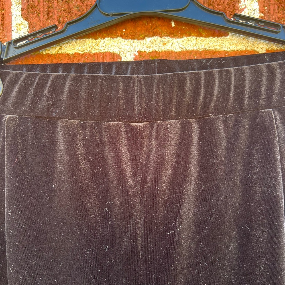 Ming Wang Black Wide Leg Velvet Pants size Medium NWT $215 Christmas Holiday - Picture 2 of 8